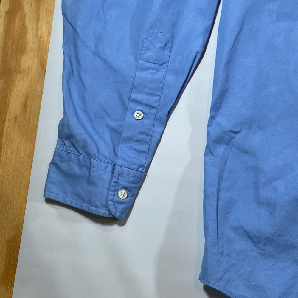 VTG Ralph Lauren Blake Button Down Shirt Mens L Blue Long Sleeve Cotton Preppy - Picture 4 of 8